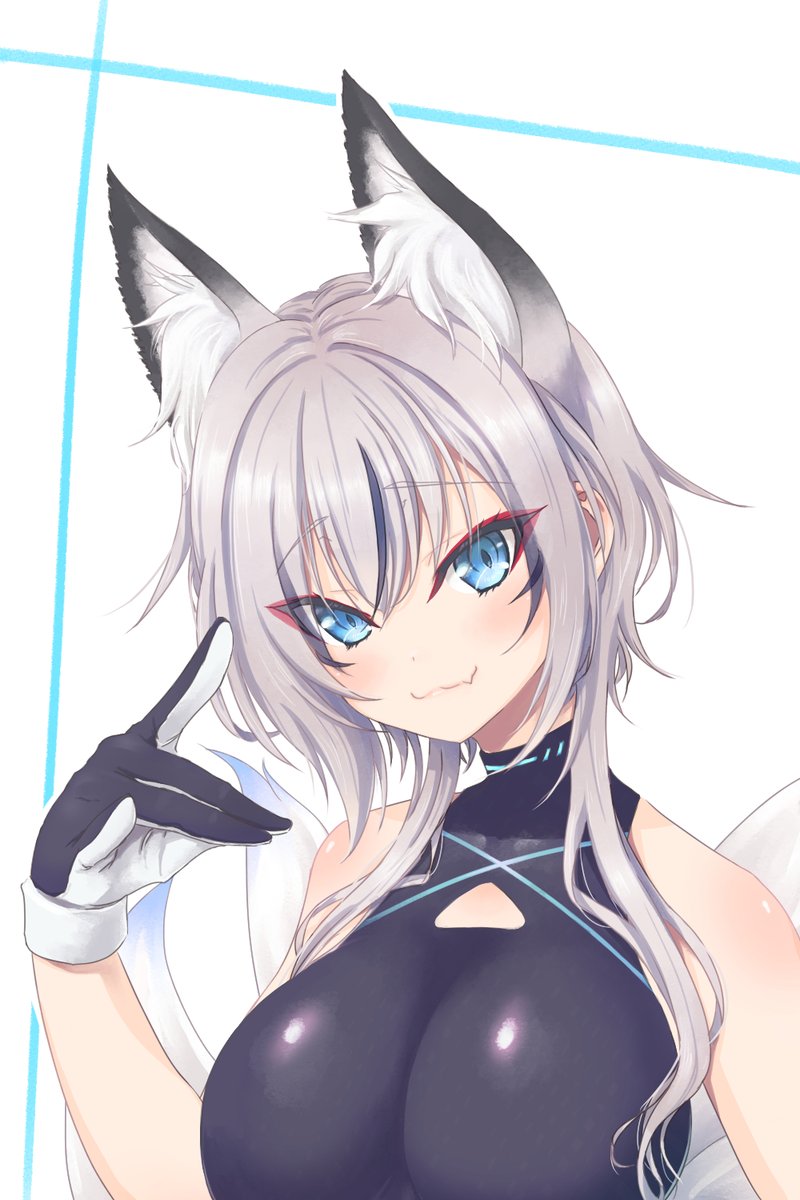 pokomitsu's tweet photo. 稲荷いろはさんをお絵描きする。

#いろは絵ほへと https://t.co/vf8i6CISED