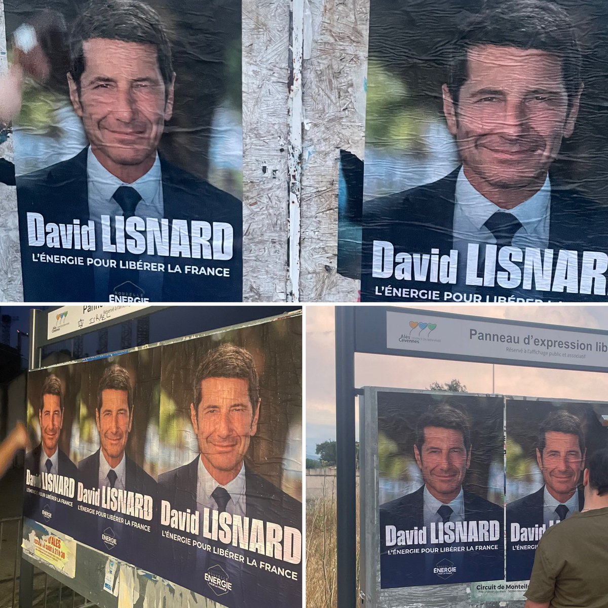 guisenberg's tweet photo. Hier soir, les militants de @Nouv_Energie30 étaient sur le terrain à Alès pour une nouvelle opération de collage.

Chaque affiche posée est une pierre de plus pour faire connaître le projet de @davidlisnard et porter une véritable alternative fondée sur la liberté, la responsabilité et le redressement de la France.

Le travail continue. Rejoignez-nous !