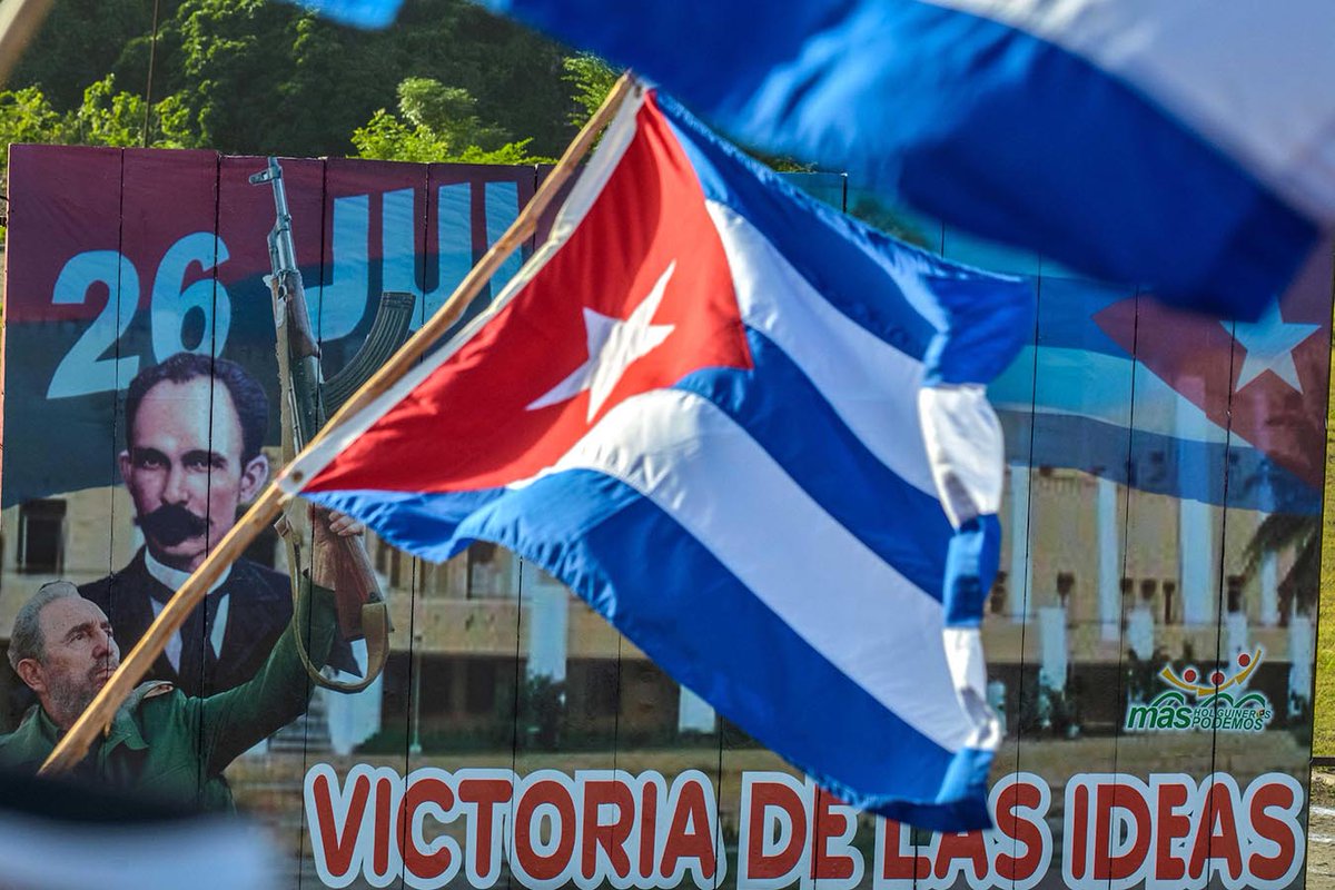 AcostaDulv91546's tweet photo. El 26 de julio no pide que repitas consignas.  
Pide que te fajés.  
En tu barrio, en tu trabajo, en tu misión.  
Ahí se defiende la Revolución hoy.
#CubaViveEnSuHistoria 
@CubacooperaDj 
@Colaboracionqba https://t.co/lDCARjL7ud