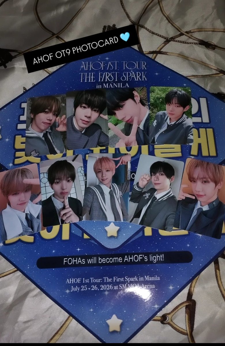 JLcee0000's tweet photo. ngayon ko lang na unbox yung fan benefits na photocards.... ang gagwapo nila 😍🩵

#AHOF @AHOF_official #THE_first_spark_in_Manila https://t.co/R1ctXUE3fQ