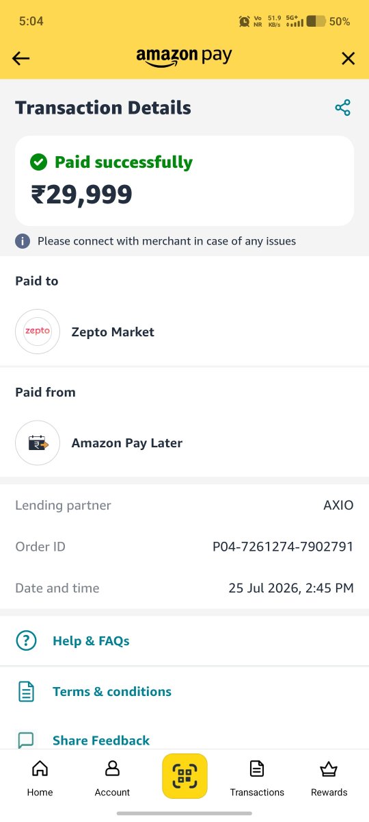 suryans454's tweet photo. Dear Amazon team 
         
           Amazon pay later for me by the zapto fund is transferred without my any approval funding transfer amount always be attached please refund the amount zaptos Amazon server securities very poor so I request you Amazon pay later
@amazonIN https://t.co/XxbMM2UUTj