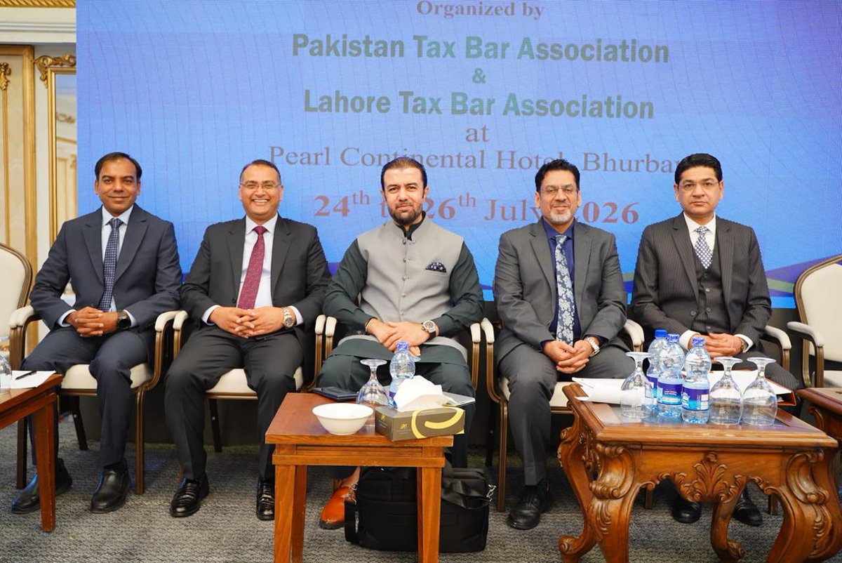 Financegovpk's tweet photo. Advisor to Finance Minister Outlines Pakistan's Reform Agenda, FY2026-27 Budget Priorities and New Tax Operating Model at National Tax Seminar

Advisor to the Federal Minister for Finance and Revenue, Mr. Khurram Schehzad, addressed the four-day National Tax Seminar jointly organized by the Pakistan Tax Bar Association (PTBA) and the Lahore Tax Bar Association (LTBA), where he outlined Pakistan's improving macroeconomic outlook, the Government's structural reform agenda, key priorities of the FY2026-27 Budget, and the rollout of the country's New Tax Operating Model (NTOM).

The seminar was attended by President, Pakistan Tax Bar Association, Mr. Ehsan-ul-Haq Sheikh; President, Lahore Tax Bar Association, Mr. Rana Saqib Munir; Patron, Pakistan Tax Bar Association and Chairman, Pakistan Tax Bar Academy, Mr. Abdul Qadir Memon; Member, Appellate Tribunal Inland Revenue, Mr. Zahoor Ahmed, as Guest of Honour; renowned economist Dr. Nadeem Ul Haque as keynote speaker, along with senior tax professionals, legal practitioners, chartered accountants and members of the tax fraternity from across Pakistan.

Addressing the seminar, Mr. Schehzad said Pakistan has made significant progress in restoring macroeconomic stability through prudent fiscal management and the implementation of difficult but necessary structural reforms. He noted that improving fiscal discipline, rebuilding external buffers, strengthening debt management and restoring investor confidence have enabled the country to transition from stabilization towards sustainable, private sector-led economic growth.

He said these reforms are increasingly being recognized through improved sovereign credit ratings, successful IMF programme reviews, renewed access to international capital markets, growing investor confidence and positive assessments by international financial institutions, reflecting the strengthening fundamentals of Pakistan's economy.

Highlighting the FY27 Budget, the Advisor said it is a balanced, responsible and pro-growth budget that supports investment, exports, industrial development and employment while maintaining fiscal discipline. He noted that the budget provides meaningful relief to the salaried class, introduces measures to enhance business competitiveness and support exporters, advances tariff reforms, encourages documentation of the economy and reinforces the Government's commitment to broadening the tax base rather than placing additional burden on existing compliant taxpayers.

Mr. Schehzad also highlighted the Government's wider reform agenda encompassing tax administration, public debt management, privatization, state-owned enterprises, pension reforms, energy sector reforms, Digital Pakistan initiatives, capital market development and improved access to finance, noting that these reforms are strengthening institutions, improving governance, enhancing productivity and creating a more competitive and investment-friendly economy.

A key focus of his address was the introduction of Pakistan's New Tax Operating Model, which represents a structural shift from an officer-driven system towards a data-led, technology-enabled, faceless and accountable tax administration. He explained that the reform separates audit, assessment and field operations into specialized functions while leveraging digital technologies, centralized data analytics and risk-based compliance to reduce discretion, minimize physical interaction, strengthen taxpayer rights and improve transparency, consistency and efficiency in tax administration. Compliant taxpayers will benefit from simpler and more predictable services, while enforcement will increasingly target tax evasion through intelligent use of data rather than discretionary interventions. 

The Advisor appreciated the constructive role of the tax bar associations and tax practitioners in strengthening Pakistan's tax administration and emphasized that continued stakeholder engagement would remain central to the successful implementation of the New Tax Operating Model and the Government's broader tax reform agenda.

The seminar also featured technical sessions on provincial sales tax, Budget FY2026-27 tax measures, tax policy, faceless tax administration, digitalization and practical issues relating to direct and indirect taxation. Dr. Nadeem Ul Haque delivered the keynote address on tax policy reforms, while FCA Mr. Muhammad Rehan Siddiqui presented on faceless jurisdiction and the digitalization of tax administration. Tax experts and practitioners also participated in technical panel discussions on emerging tax issues and reform priorities.

Speaking on behalf of the organizers, President, Pakistan Tax Bar Association, Mr. Ehsan-ul-Haq Sheikh; President, Lahore Tax Bar Association, Mr. Rana Saqib Munir; and Patron, Pakistan Tax Bar Association and Chairman, Pakistan Tax Bar Academy, Mr. Abdul Qadir Memon, appreciated the Government's continued engagement with the tax community and reaffirmed their commitment to constructive dialogue for developing a simpler, more transparent, technology-driven and business-friendly tax system.