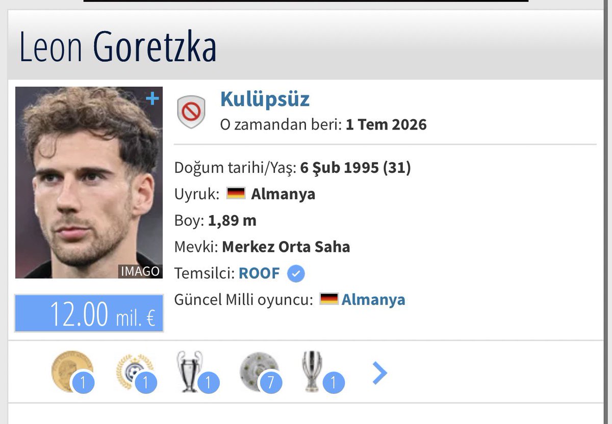 Transferhaberjk's tweet photo. SON DAKİKA 

Leon Goretzka’nın menajeri Beşiktaş ile görüşmek için İstanbul’a geldi. 

Beşiktaş’ta görmek ister misiniz? https://t.co/Mwgdp70zlq