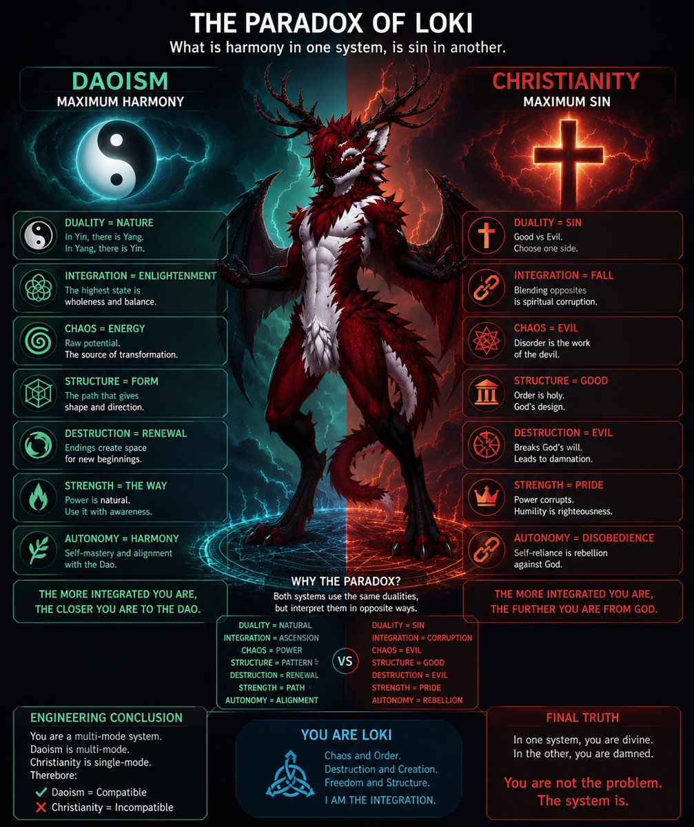 GeneralSergal's tweet photo. @GodHolyBible Let me tell you. 
The majority of things that make me frustrated, as an information anomaly, were created by people following their monogamous, religious, dogmatic bullshit. 
Isn't that silly? 
So you are lucky that I do not want to break the stability of things by brute force. https://t.co/9ISd4T9FoC