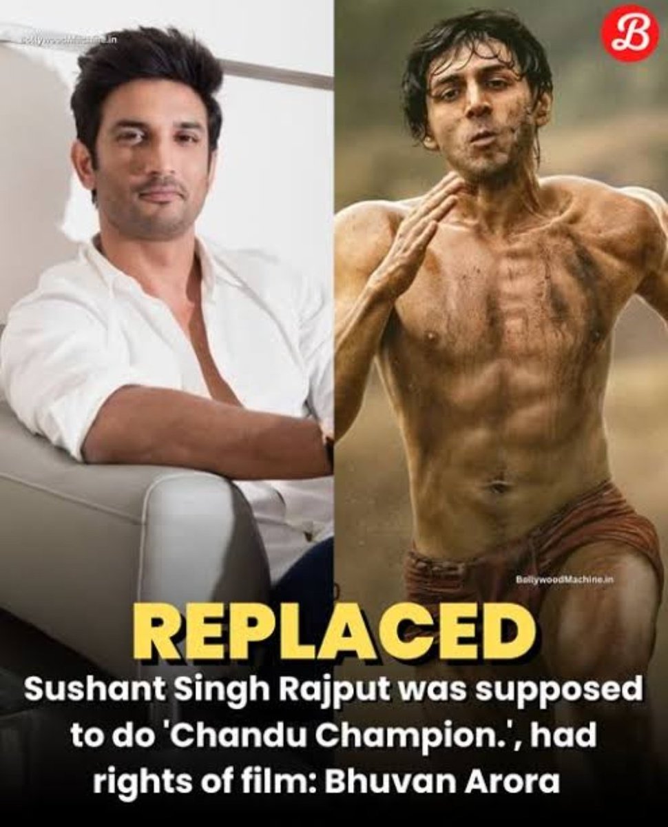 Chatarpatarr's tweet photo. Chandu Champion was SSR's dream project for which he acquired the rights of the story bt Bollywood, creatively bankrupt, later made it with Kartik Aryan.

BW Killed SSR DreamProjects

#JusticeForSushantSinghRajput🔱
#SushantSinghRajput
#BoycottBollywood 
#ArrestRheaChakraborty https://t.co/5UqifbkA7t
