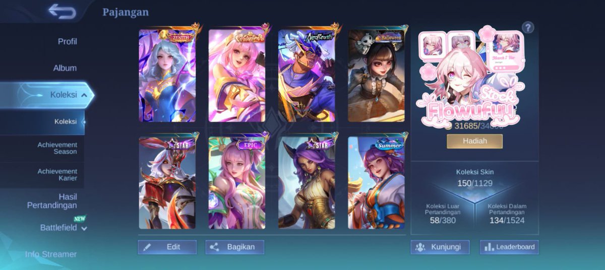 Flowufuu's tweet photo. Odette valentine, vexana zenith, neo Brody, ex glory, recall tas tas permanen, udah di aku dari 13 Juli, allkos take sgmail free ce pemulihan, #zonauang #zonajajan WTS mlbb wtb https://t.co/xRZuzAz89l