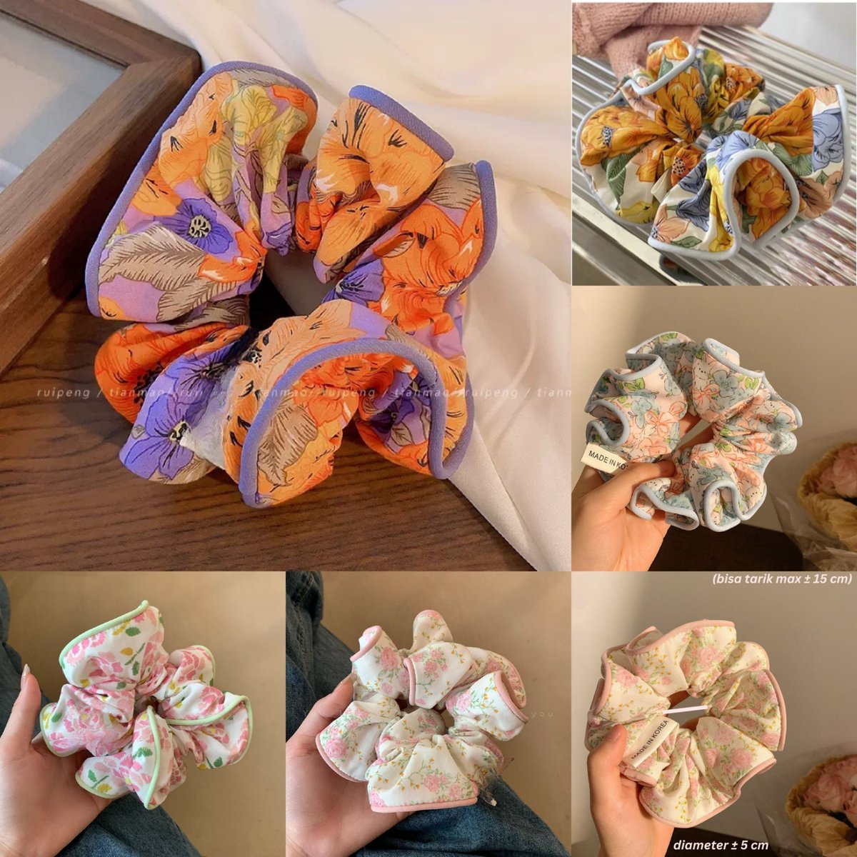 minsol_id's tweet photo. Scrunchie floral yang satu ini gemesnya kebangetan. 🌸🎀
Bikin cepolan atau ponytail jadi makin cantik tanpa usaha lebih. 🤍

🛒 Link produk [https://t.co/zaFVn3PnNx] https://t.co/f47EEHQ1VE