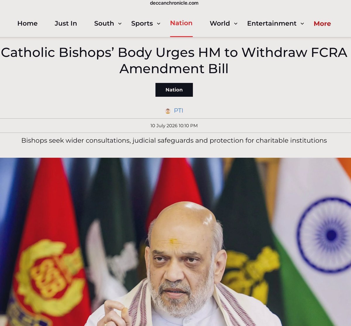Vinit200213's tweet photo. So this is the main reason why religion heads are directly urging to HM @AmitShah ji 

Fcra is the need of the hour https://t.co/M8pA7n8ciJ