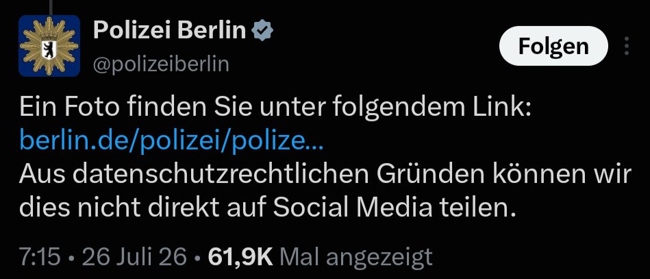 jreichelt's tweet photo. Aus "datenschutzrechtlichen Gründen" darf die Polizei das Fahndungsfoto von einem islamistischen Terroristen, der nach einem tödlichen Anschlag frei herumläuft, nicht auf Social Media teilen. Unser Land ist suizidal verrückt geworden. https://t.co/71J7eq1Zxz