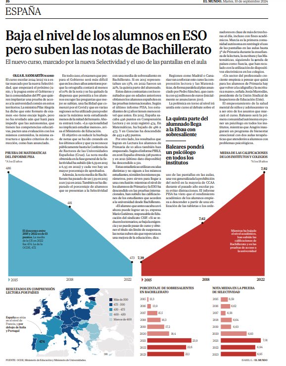 sanz_ismael's tweet photo. «Un sector del profesorado creciente empieza a pensar que quizá para los alumnos de Primaria hay que volver a la caligrafía y la escritura a mano». Jesús Marrodán  presidente de la Unión Sindical de Inspectores de Educación @USIE_inspeccion Una noticia de hace tiempo que sigue siendo vigente. https://t.co/tR5JIYkqbL https://t.co/eqNTZ3sU6N