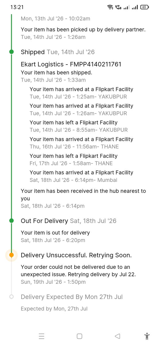 iMayurr's tweet photo. @Flipkart @flipkartsupport

Id: OD338064641954465100

From 18th delivery is not processed, what's happening? I have escalated issue more than 6 times &amp; called atleast 10 times. Your escalation &amp; seniors useless I need only very high level support from X now with callback asap. https://t.co/coUBfqYfSV