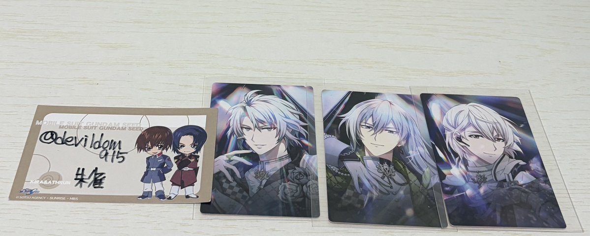 devildom915's tweet photo. 【交換】アイナナ 4J 4WJ 特典 ミニクリアファイル フォトカード

譲 楽 千 巳波

求    天 百 トウマ

  大阪市内での手渡し、会場(ALT記載)での手渡し、郵送希望です

よろしくお願いいたします？ https://t.co/fbfH1MDHBj