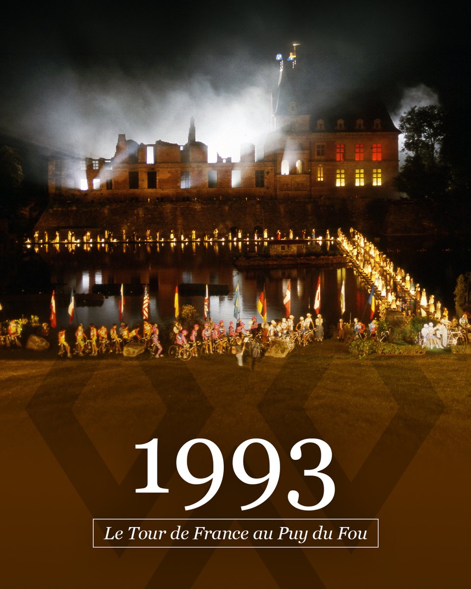 PuyduFou's tweet photo. Le #TourdeFrance au #PuyduFou ! 🚴

💡 Le saviez-vous ? Le Puy du Fou a accueilli le Grand Départ du Tour de France à 3 reprises : 1993, 1999 et 2011.

👉 Le Puy du Fou était aussi l’arrivée de la 4e étape du Tour en 1997 !

Qui aimerait voir @LeTour de France au @puydufou ? 🤚 https://t.co/dkMvILkB2w