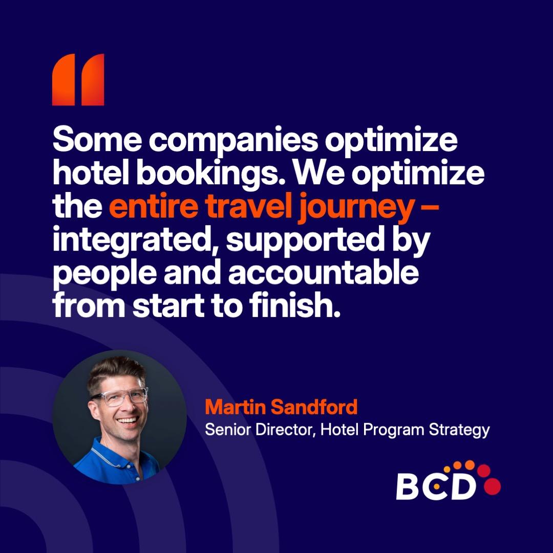 SPullmann's tweet photo. A hotel program doesn’t exist in isolation: it influences your complete travel program.

Find out how you can evolve your hotel program beyond booking to gain visibility, compliance, resilient sourcing and better traveler experiences: https://t.co/g9OsMn4kbR 

#BCDTravel https://t.co/EtkNl3RWtL