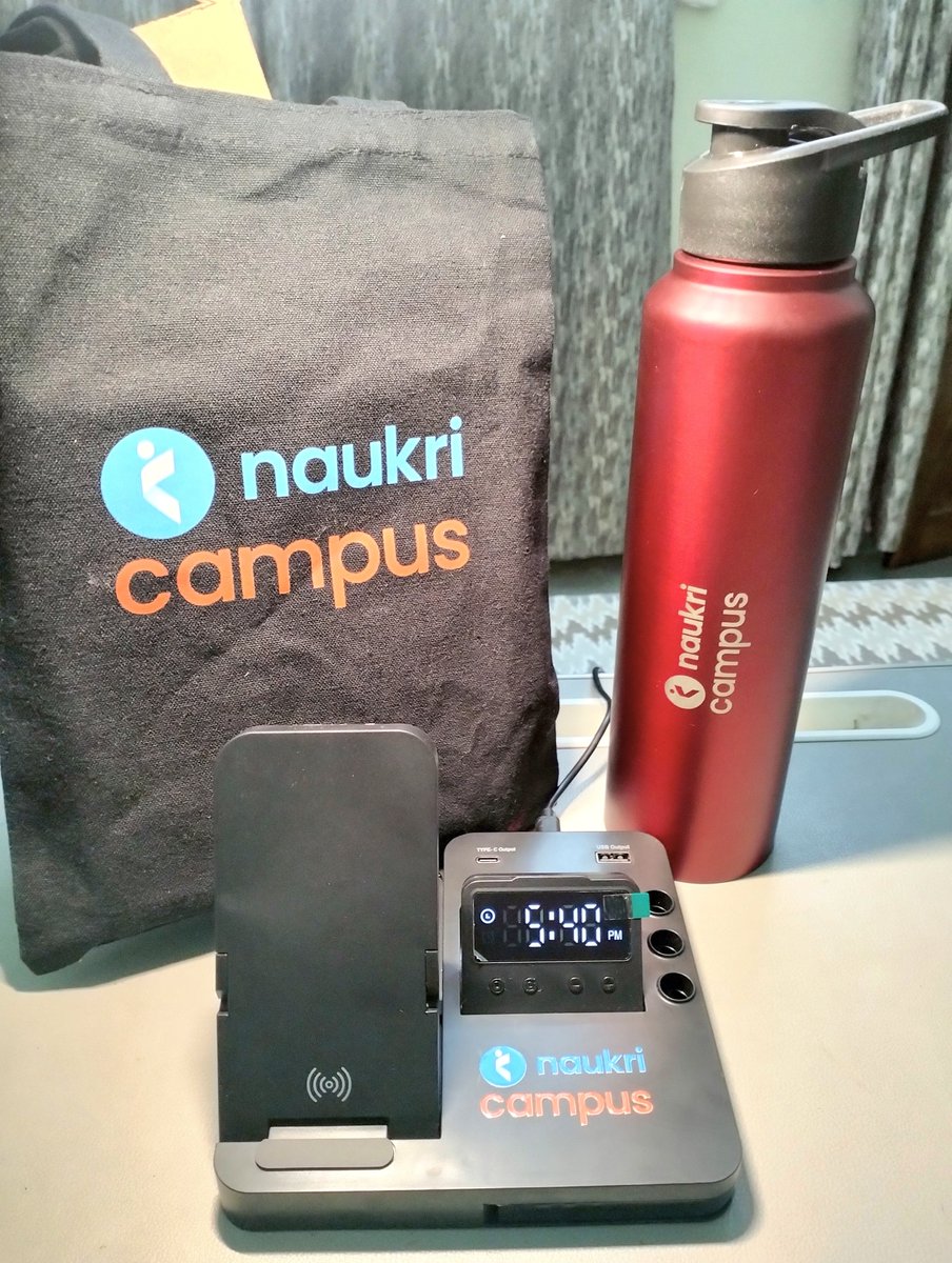 PorwalLakshay's tweet photo. Received these awesome goodies from @naukri_campus for my performance in AINCAT 2026! 🎉

Thank you for the recognition. Time to keep learning, coding, and growing. 🚀

#AINCAT2026 #NaukriCampus #Coding #Students #SoftwareEngineering #winners https://t.co/UGMJJdoyXo