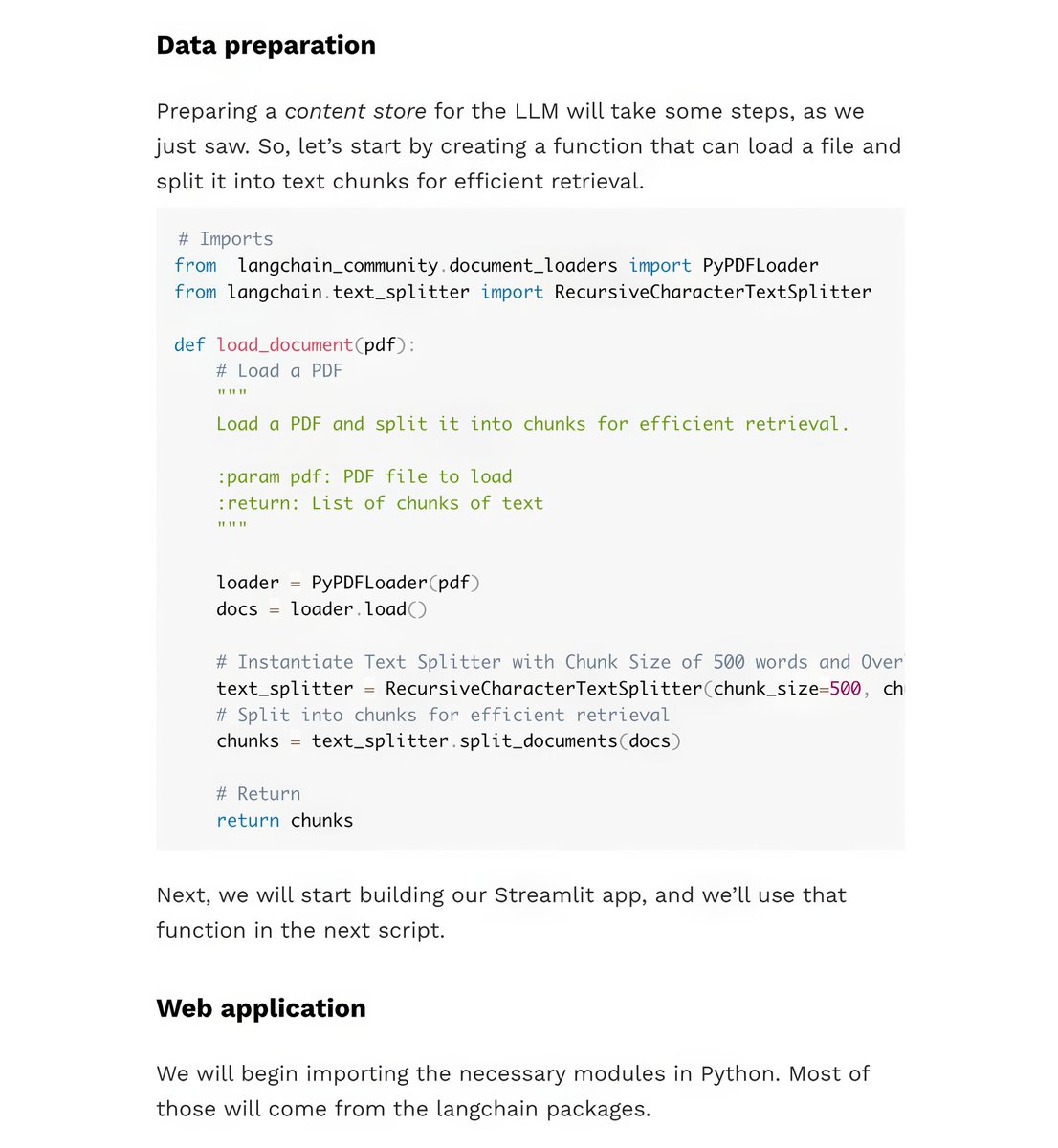 gp_pulipaka's tweet photo. RAG with LLM: Creating an AI-Powered File Reader! 

#BigData #Analytics #DataScience #AI #MachineLearning #NLProc #IoT #IIoT #PyTorch #Python #RStats #TensorFlow #Java #JavaScript #ReactJS #GoLang #CloudComputing #Serverless #DataScientist #Linux #Programming #Coding #100DaysofCode 

This is the type of application I've already built earlier at the beginning of this year for a conference demonstration! 

GPT Paper-Reader, to show how you can leverage the summarization capabilities of large language models to retrieve research papers from databases, summarize their content, and engage in Q&A interactions with people.    The future is here.  In addition to the regular theoretical presentation, I'll be presenting a practical GPT. This application utilizes GPT, to effectively read and analyze complete academic papers:  Basically the app chunks the PDF paper into manageable sections for detailed reading and generates concise summaries for each segment. By maintaining context from previous sections within the token limit, it enhances comprehension. Before diving into the paper, you can outline specific questions in the prompt. This approach allows GPT to extract the most important information during its reading and summarizing process, leading to superior outcomes.   After summarizing all parts, you will receive comprehensive answers to your inquiries based on the consolidated summaries. By default, the initialized prompt will target essential points such as:  These inquiries are tailored for research articles within the computer science domain. Upon completion of the paper review, feel free to engage with the question() interface to ask further questions.

References 

Khan, A. A., Hasan, M. T., Kemell, K. K., Rasku, J., & Abrahamsson, P. (2025). Developing retrieval augmented generation (RAG) based LLM systems from PDFs: An experience report [Preprint]. arXiv. Retrieved April 3, 2025, from https://t.co/YCGfBCNY4v

Santos, G. (2025, March 3). LLM + RAG: Creating an AI-powered file reader assistant. Towards Data Science. Retrieved April 3, 2025, from https://t.co/YubIqDgyP8