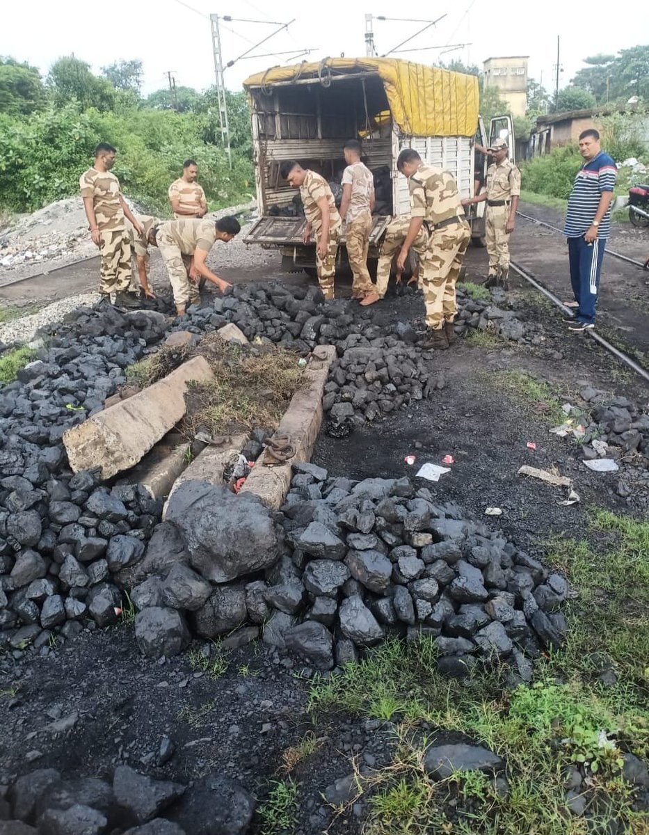 ANI's tweet photo. The Central Industrial Security Force (CISF) conducted nationwide operations against illegal coal mining, theft, and unauthorized transportation

Between July 20 and July 26, 2026, CISF carried out 85 intelligence-based raids, leading to the seizure of 1,277 metric tonnes of illegally mined and transported coal. The operations resulted in the registration of one FIR, the arrest of five persons, and the seizure of 40 vehicles involved in illegal activities.

(Source: CISF)