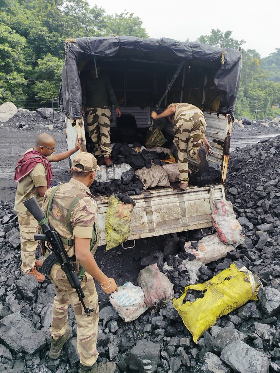 ANI's tweet photo. The Central Industrial Security Force (CISF) conducted nationwide operations against illegal coal mining, theft, and unauthorized transportation

Between July 20 and July 26, 2026, CISF carried out 85 intelligence-based raids, leading to the seizure of 1,277 metric tonnes of illegally mined and transported coal. The operations resulted in the registration of one FIR, the arrest of five persons, and the seizure of 40 vehicles involved in illegal activities.

(Source: CISF)
