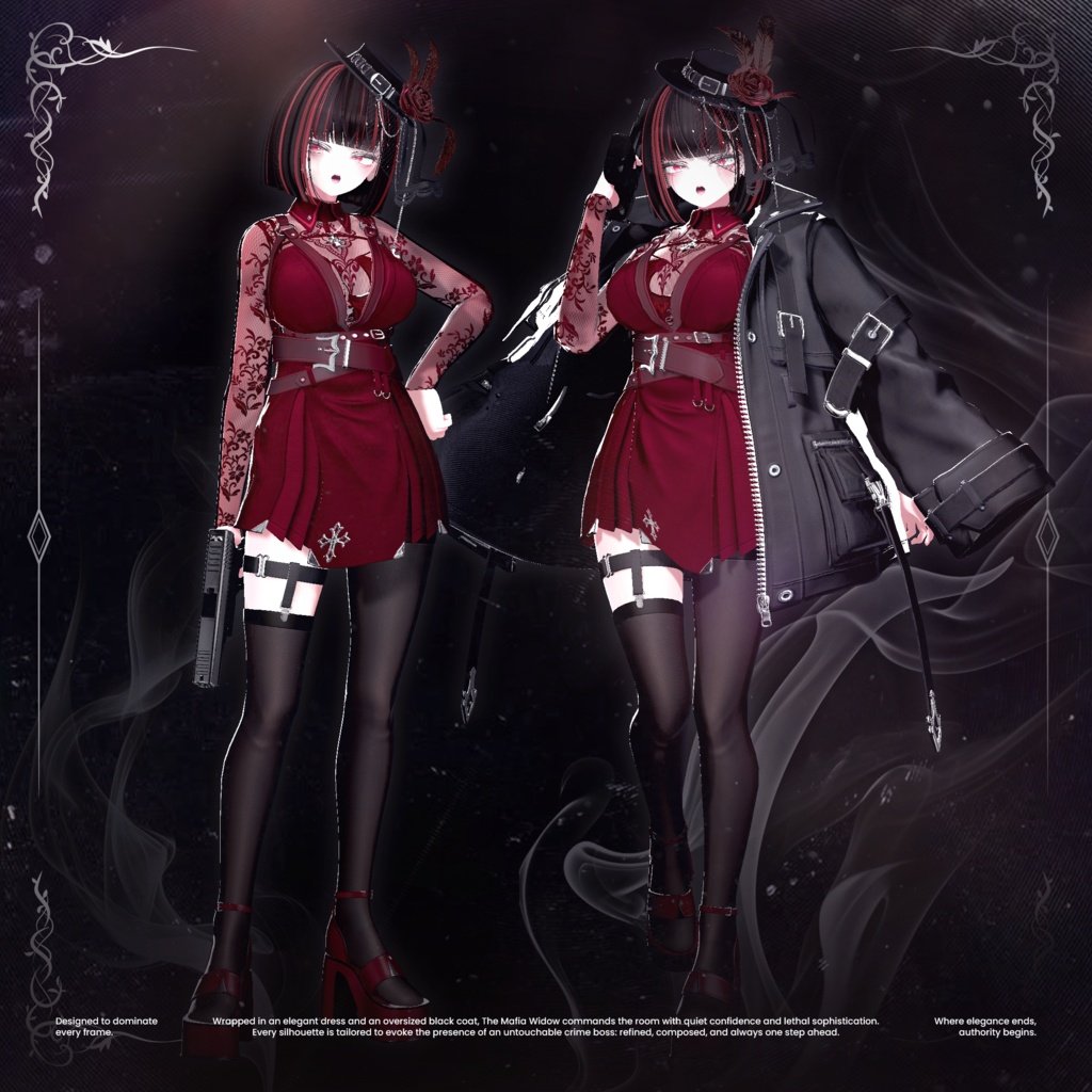 edenoasis_jp's tweet photo. ❤️🖤 赤も、ここまで美しい🖤❤️

ブラックのクールな魅力も素敵だけど、
視線を奪い、存在感まで纏うなら――やっぱり深紅❤️

一歩踏み出すたびに揺れるドレス。
繊細なレースとガーターベルトが描くシルエット。
そして、マフィアのボスを思わせる圧倒的なオーラ。

赤が好きな方はもちろん、
「いつも黒ばかり選んでしまう…」という方にも、
ぜひ一度この深紅の魅力を体感してみてください✨

🎉現在、発売記念SALE開催中！
🎁さらにRTキャンペーンも同時開催中！

気になっていた方は、
お得に手に入れられるこの機会をお見逃しなく🖤❤️

BOOTH
🔗 https://t.co/fOL1SaRvER

-