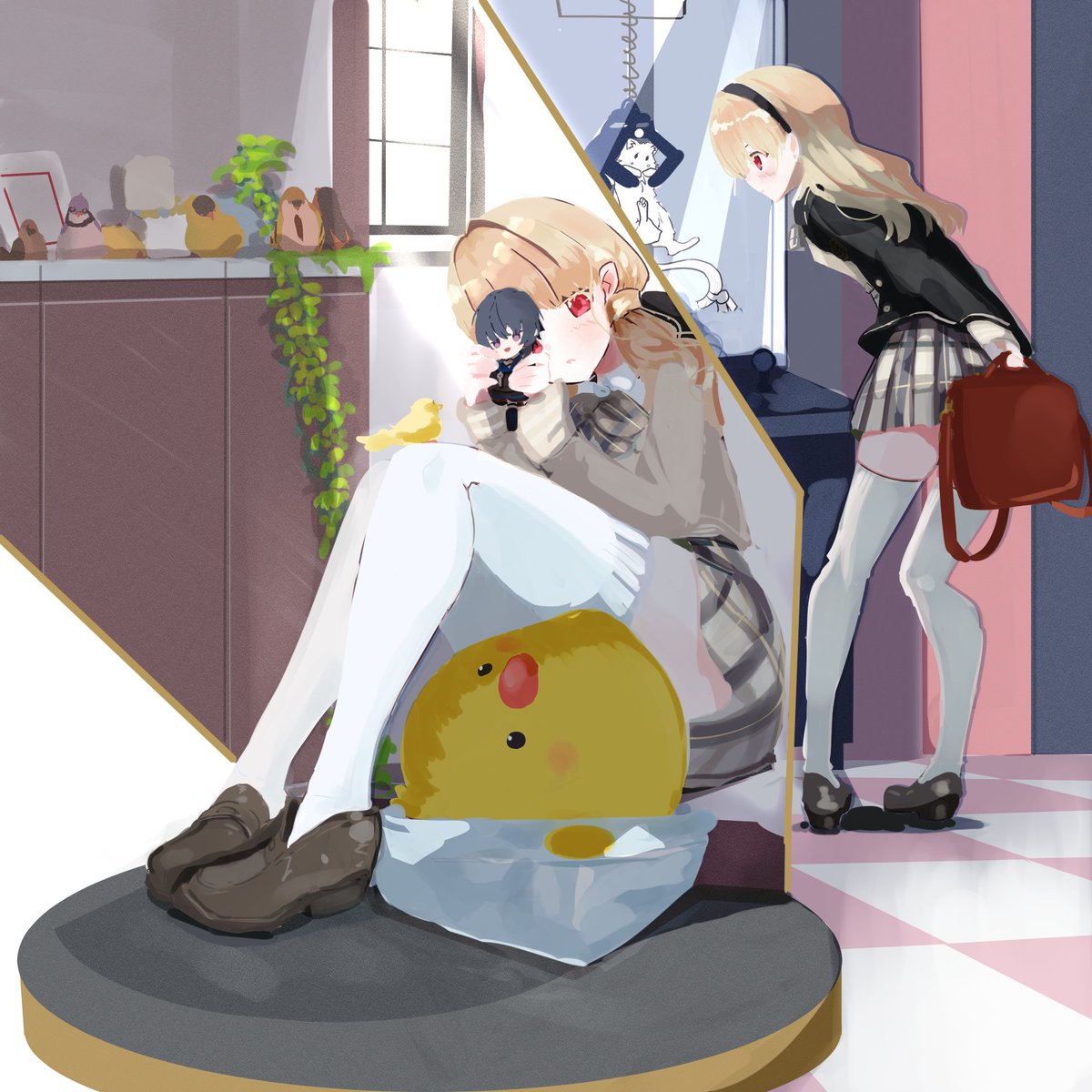 SIROTanpan's tweet photo. 新衣装より、制服姿の小雀とと。 https://t.co/6b3Ks17Dma
