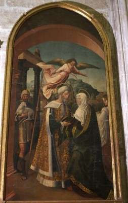ExplicarteS's tweet photo. 26-07-26 Por amor al Arte, déjame ExplicArte la pintura "Abrazo de San Joaquín y Sta Ana", de Alejo Fernández, en la Sacristía Cálices de la Catedral, de la mano de un hº del Arte, una experiencia a tu gusto. Contacta mediante WhatsApp al 636341205 o explicartesevilla@gmail.com https://t.co/cXa04aWFVc
