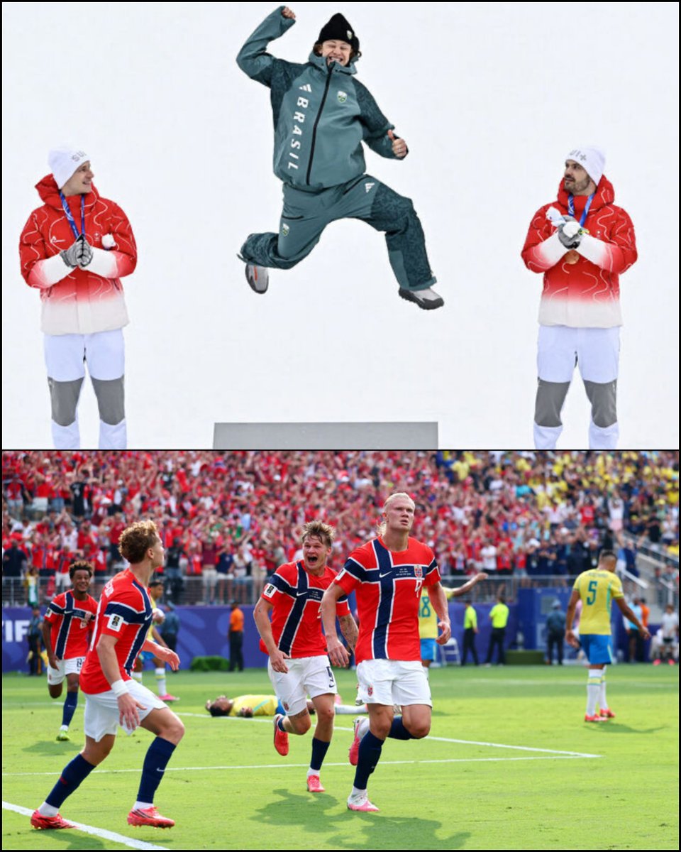 TrollFootball's tweet photo. 2026 was the year Brasil beat Norway in skiing and Norway beat Brasil in football. https://t.co/BWzhWVfP3W