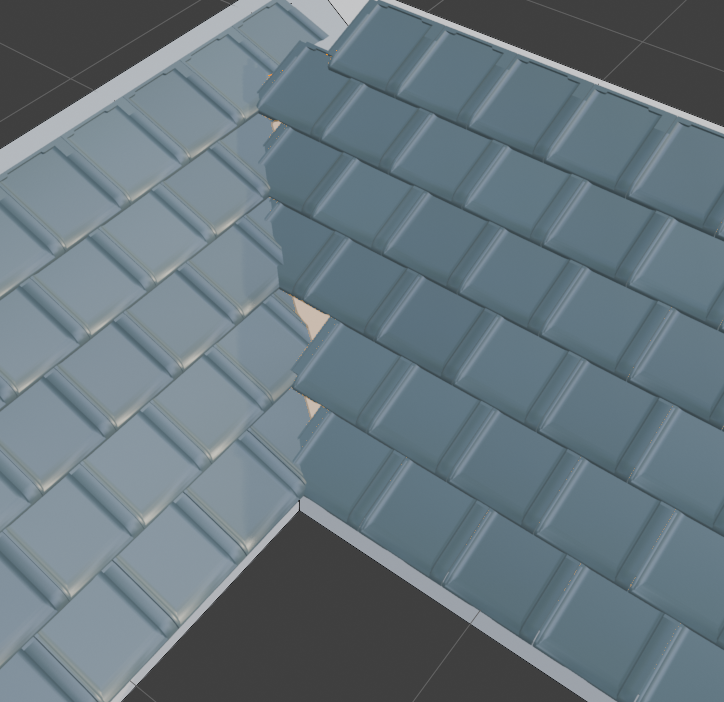 cera_arch3d's tweet photo. 谷の部分が上手くいかないなぁ

#Blender #b3d #Blenderアドオン #建築パース #和瓦 https://t.co/LAlayNhZqC