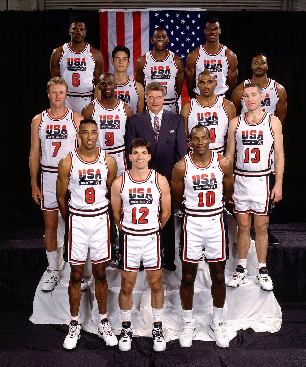 Basket_Infos's tweet photo. Il y a 34 ans la Dream Team débutait son tournoi olympique😍

Les écarts de leurs 8 matchs 😱
+68
+33
+43
+44
+41
+38
+51
+32

Aucun temps mort pris. https://t.co/QExZX7VgtB
