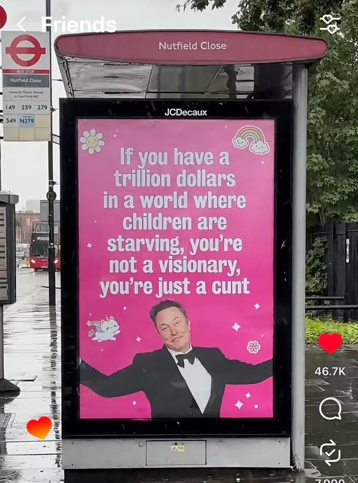 JennyS1989's tweet photo. @elonmusk Fix your fucking app, you fraudulent knobend @FBIDirectorKash Stop accepting hush money and arrest the world’s biggest criminals! #JailMusk #JailTrump #InvokeThe25th https://t.co/uuYEe6bbc5