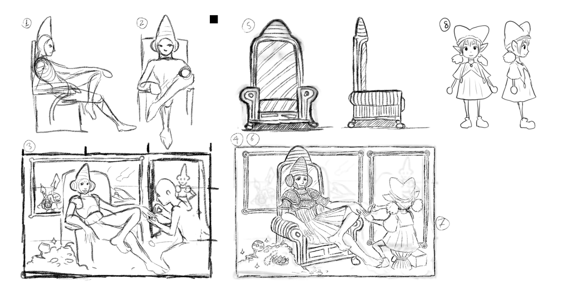 StarSeekerSoft's tweet photo. I'm finally understanding the importance of properly organizing an illustration with my own references https://t.co/4ei8NG41Q8