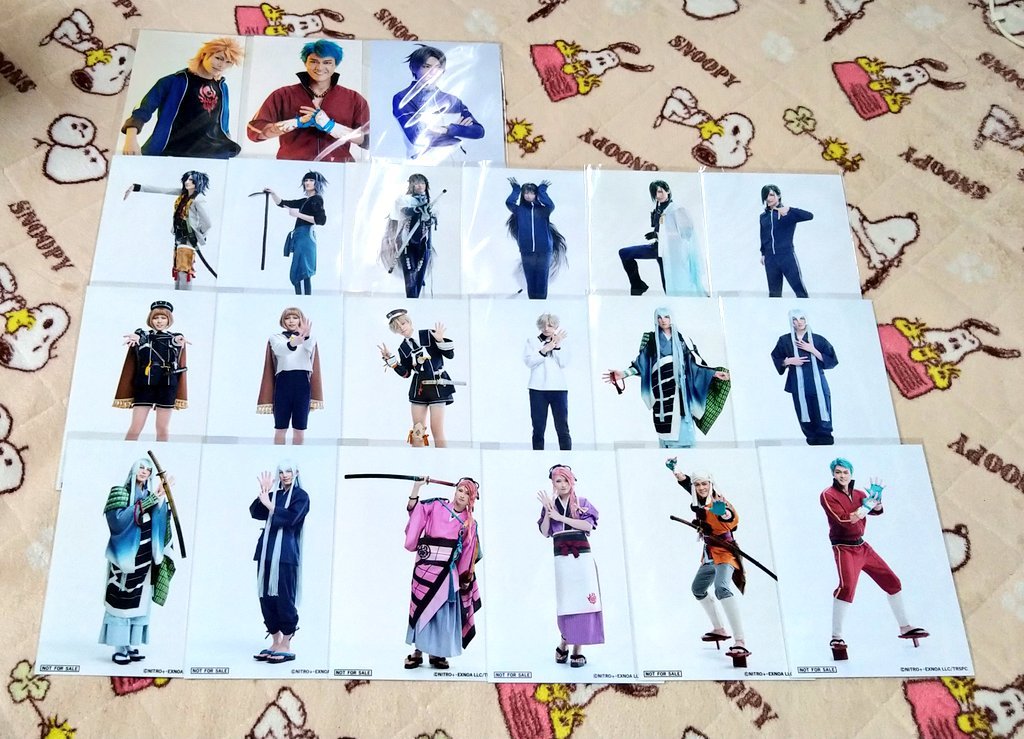 harukaze_snpy's tweet photo. 【譲渡】舞台刀剣乱舞 刀ステ 七周年感謝祭  TOHO 特典ブロマイド 戦闘 内番

(譲)
ソハヤ/山伏/長谷部

大典太/数珠丸/青江/前田/五虎退/江雪/宗三/山伏/不動/獅子王/小烏丸/同田貫/太郎/次郎/日本号/南泉/古今伝授/地蔵/大千鳥/泛塵

→ https://t.co/O990iJg1mW