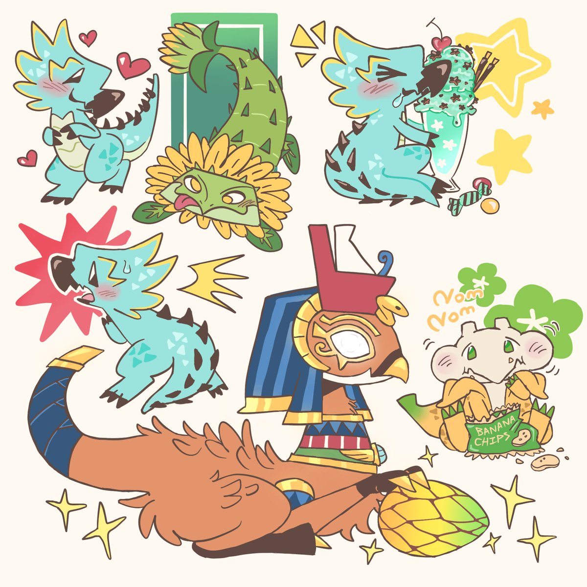 0_peen's tweet photo. [DragonML] Agave dragon’s color looks like mint choco!🍫 https://t.co/d5pKiVbipR
