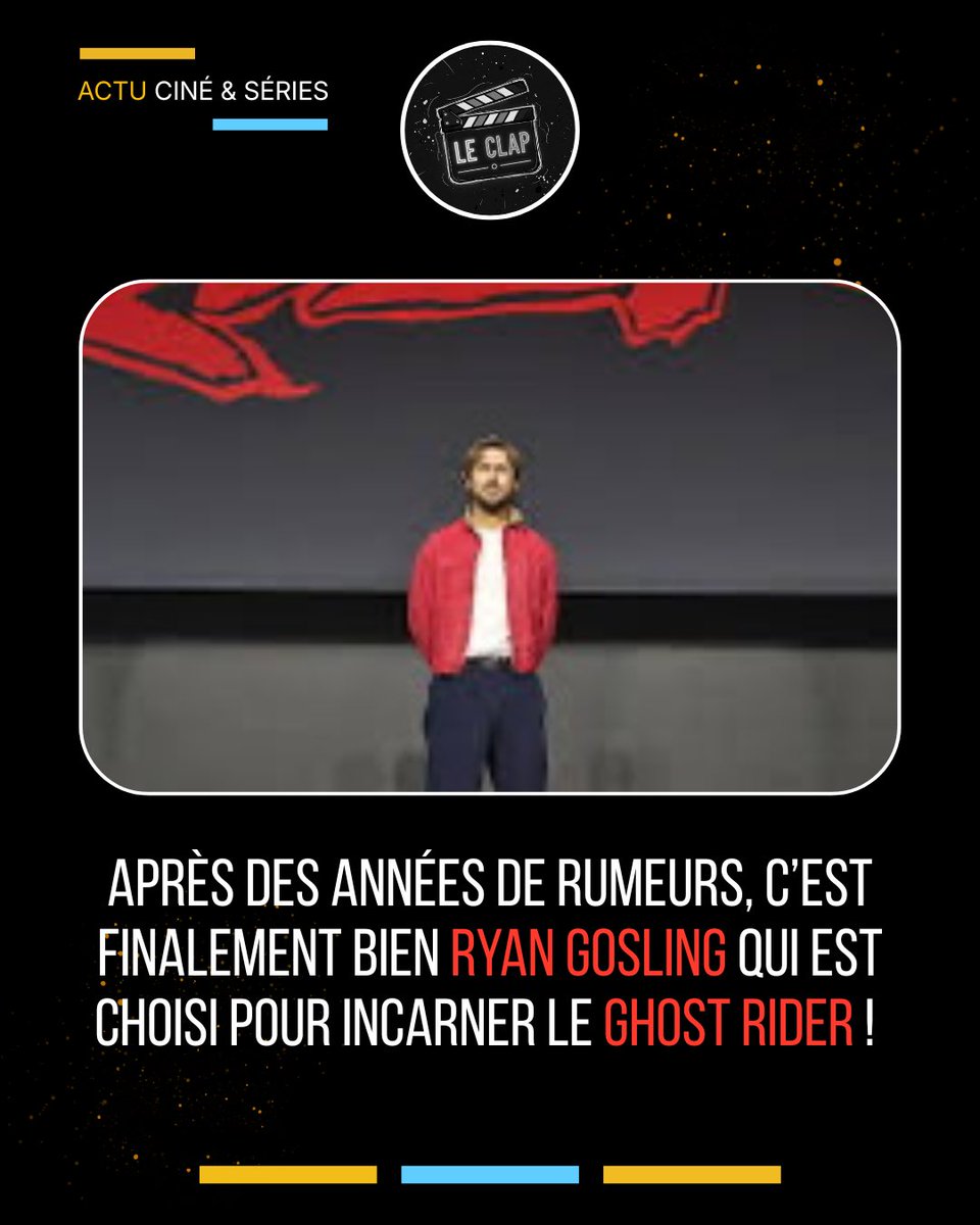 LECLAP_'s tweet photo. Après des années de rumeurs, c’est officiel : Ryan Gosling est GHOST RIDER !!! https://t.co/g0KC2JXFgY