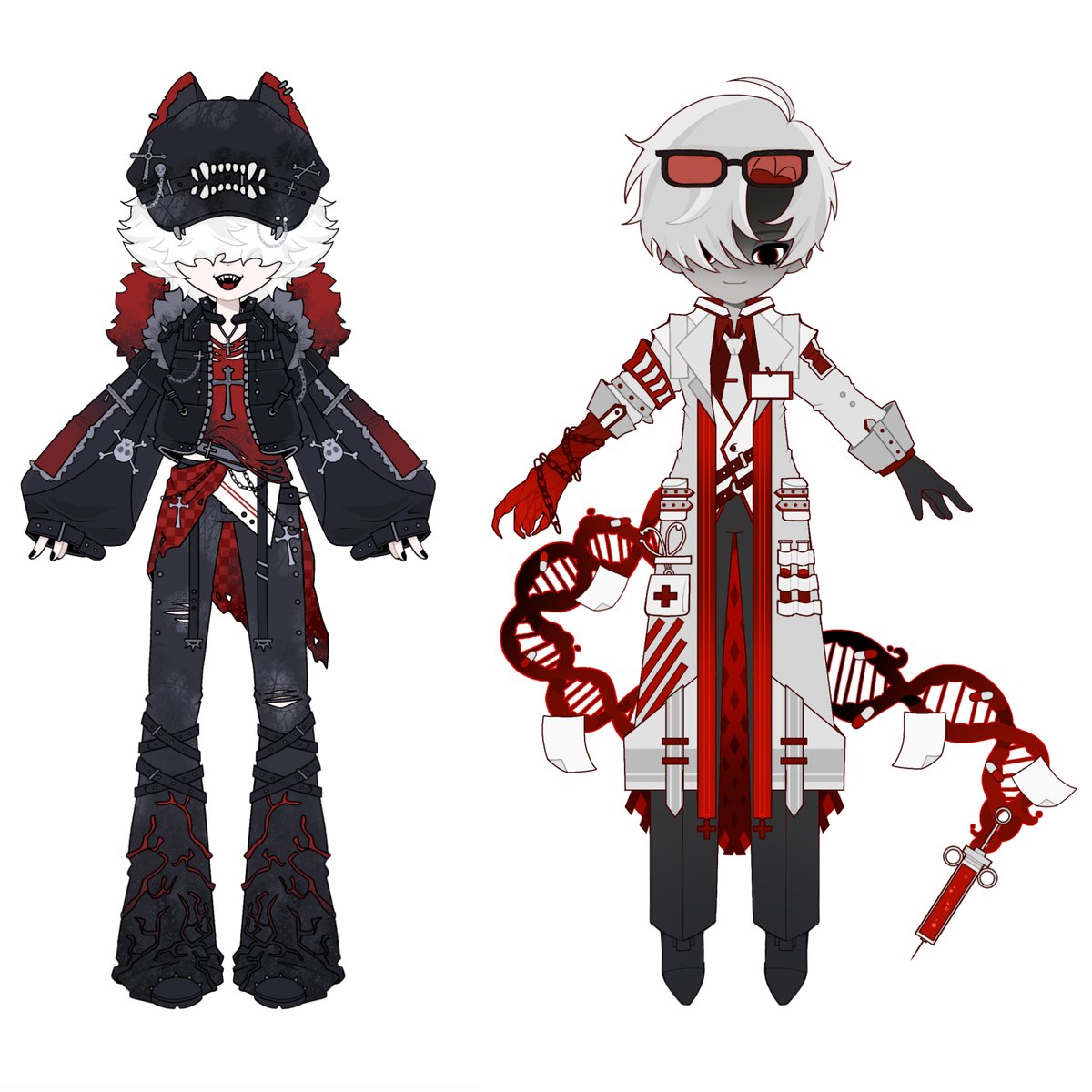 tran_st12's tweet photo. AUCTION ADOPTABLE 🖤❤️ [open]
____

-PRICE: $30 (Commercial fee:$80)
____
• Payment: Paypal/wise
• Auction ends in 24 hours after the last bid.
• You have 24 hours to finish the payment.
•Artist: Transt (fb: Trang Thùy)
#auction_adoptable #adopt #art #artist #oc https://t.co/wXVkSr4Di0