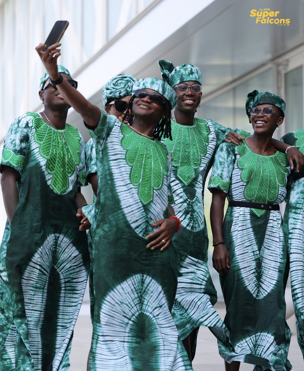 Superfalconshow's tweet photo. ➡️⏭️➡️ It's giving Sunday service outfit! 😄🙏🏾✨😁 Who dey lead opening hymn? 😂💚

#TheMTNSuperFalconsShow #ThisIsNaija #WhereFootballLives #MissionXI #TotalEnergiesWAFCON2026 #SoarSuperFalcons https://t.co/SgRnEsHg7u