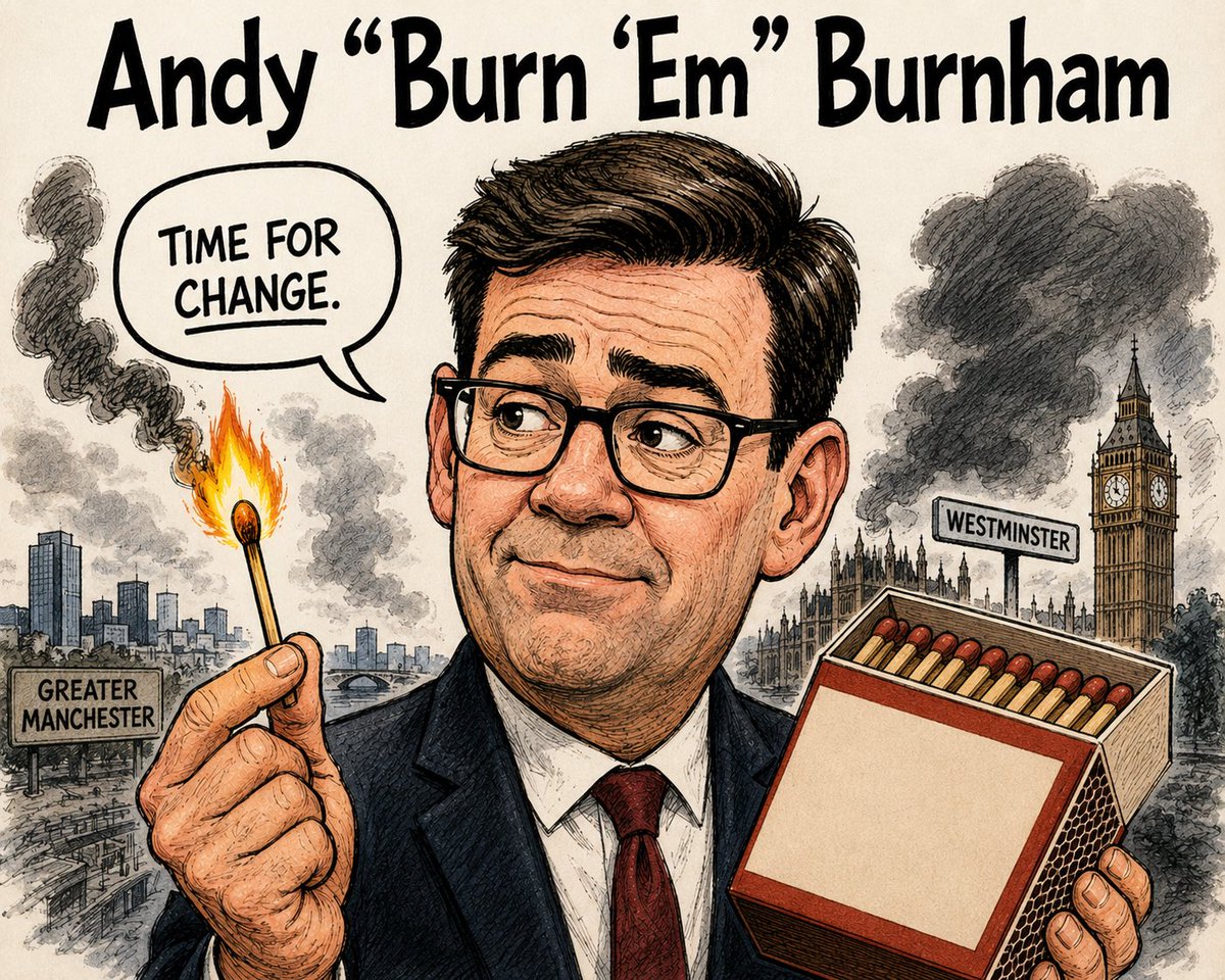 DeivonDrago's tweet photo. It’s surely not mere coincidence that we have the rise of Andy “Burn ‘Em” Burnham, and there have been an unusual amount of global wildfires. 🤔🧐
#wildfires #ukpm https://t.co/vhGLQlnMKa