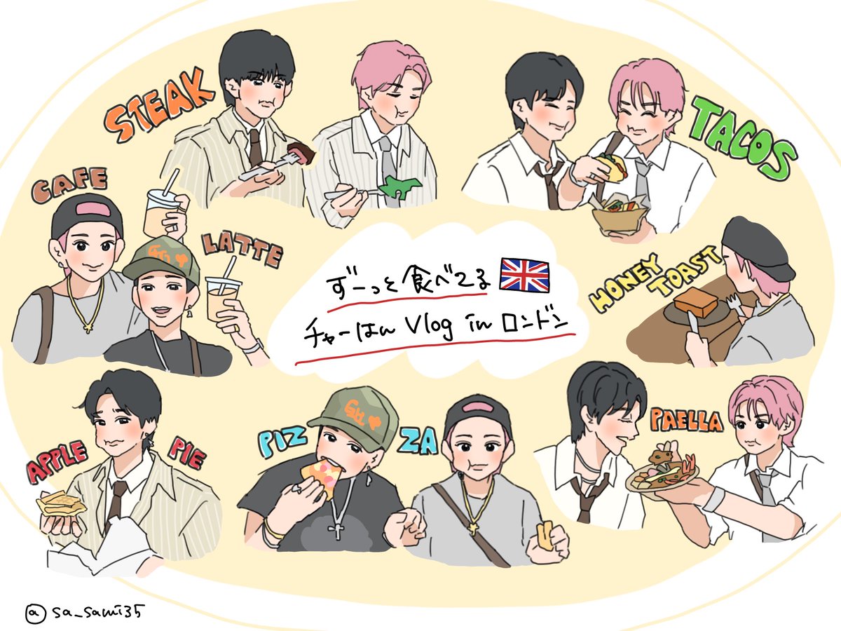 sa_sami35's tweet photo. チャーはんのお食事vlog🇬🇧

#8号車お絵描きホーム https://t.co/z5JwATpJif