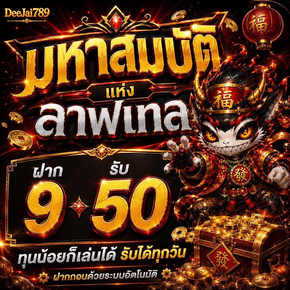 mie108138's tweet photo. 🏴‍☠️ มหาสมบัติแห่งลาพเทล! โปรทุนน้อยแตกหนัก💥
⚡️ ฝาก 9 รับ 50 ⚡️ 

👉 สมัครเลย: https://t.co/5RTcmNv0gu

โบนัสจุกๆ ต้อนรับสายสล็อต เล่นได้เฉพาะสล็อตเท่านั้น!!
รีบมาจัดก่อนหมดโปร 🔥👇

#DeeJai789 #ฝาก9รับ50 #โปรทุนน้อย #สล็อตแตกง่าย #สล็อตเว็บตรง #เครดิตฟรี https://t.co/boseS0aSvM