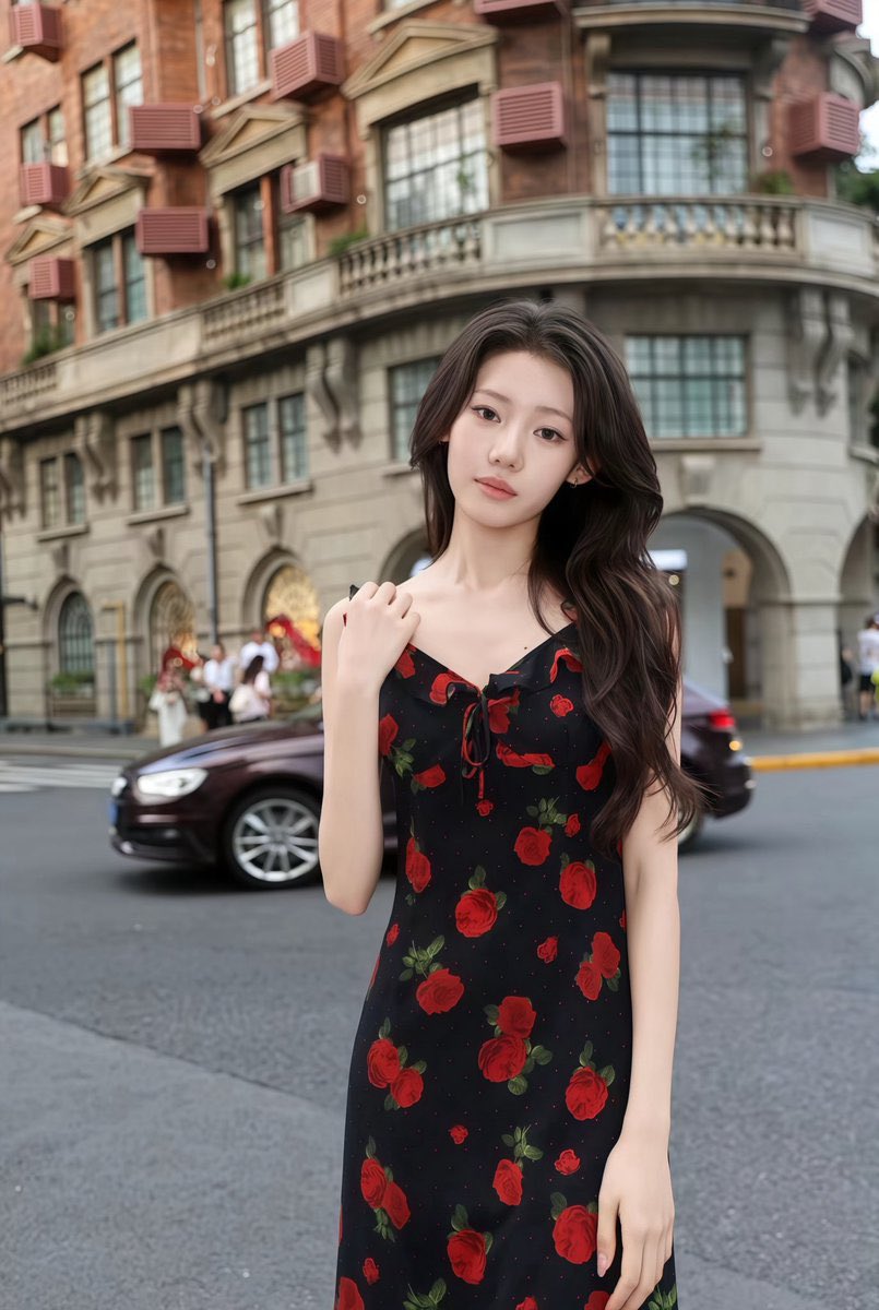 picbaemon's tweet photo. A fan recently ran into BABYMONSTER’s Rora on the streets of Shanghai, near the iconic Wukang Road area and politely asked if they could take a picture. She kindly said yes and posed for them.💙 https://t.co/w4qr015CuD