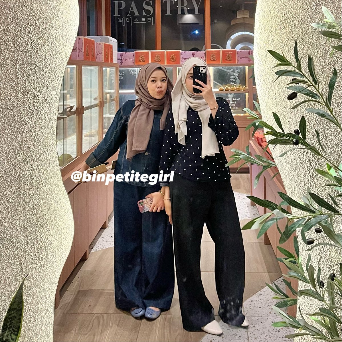 binpetitegirl's tweet photo. Denim on denim emang ga pernah gagal. Timeless &amp; tetap stylish🫧✨

Kirain bakal keliatan bulky, ternyata cutting atasan &amp; celananya malah bikin proporsi badan lebih bagus. Aku review satu" ya🫶🏻 https://t.co/i0jALchBvv