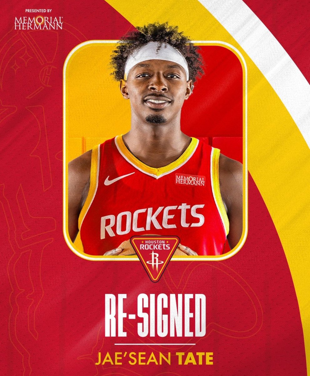 LeFloater's tweet photo. ✅️ Houston conserve Jaesean Tate !
Les Rockets prolongent leur rôle player pour 1 saison et 3m$!
📝1an/3m$
#nba #houstonrockets #jaeseantate https://t.co/sJX2nnaa5d