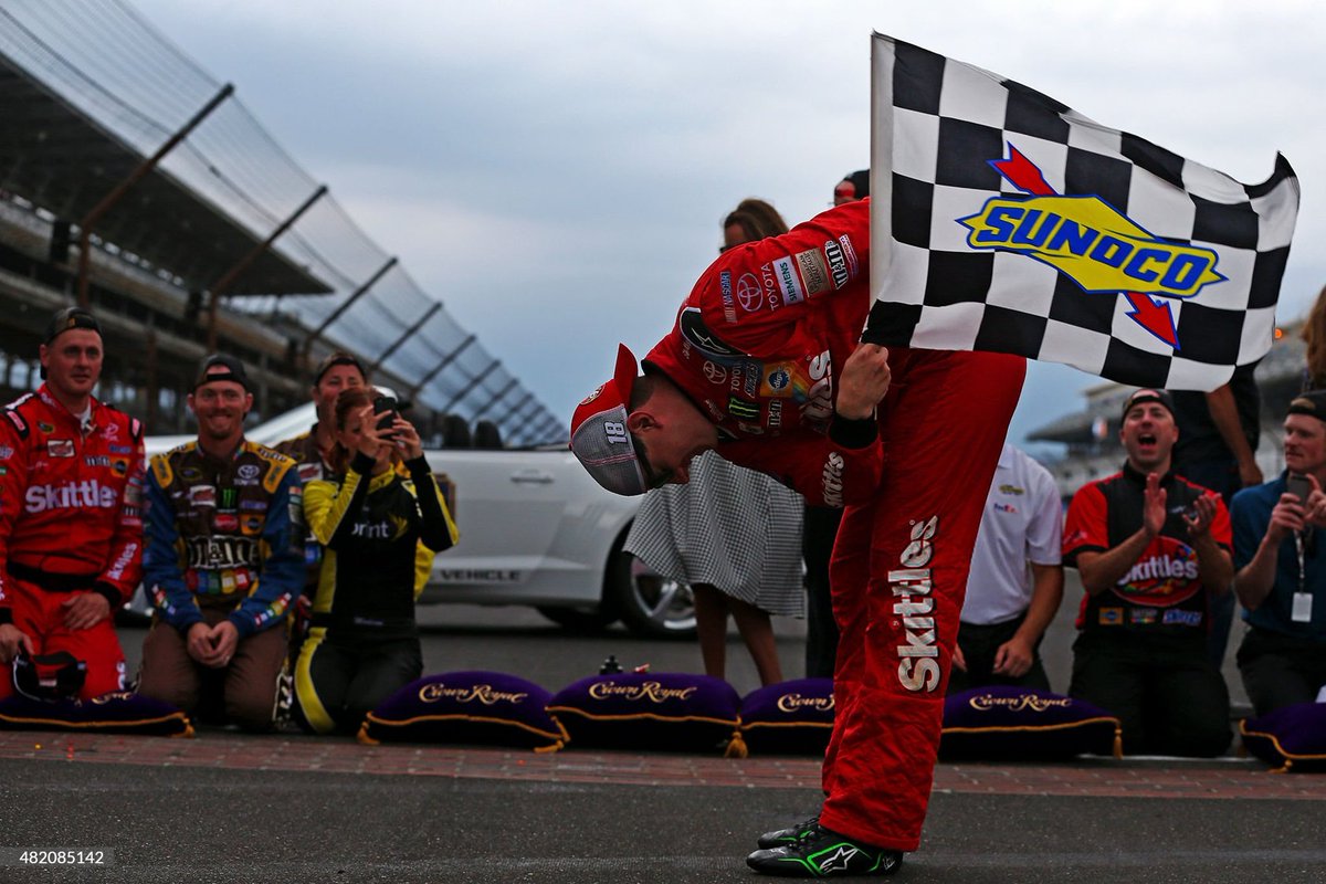 Basso488's tweet photo. 11 years ago today, Kyle Busch won the 2015 Brickyard 400. https://t.co/9l5M62kxM6
