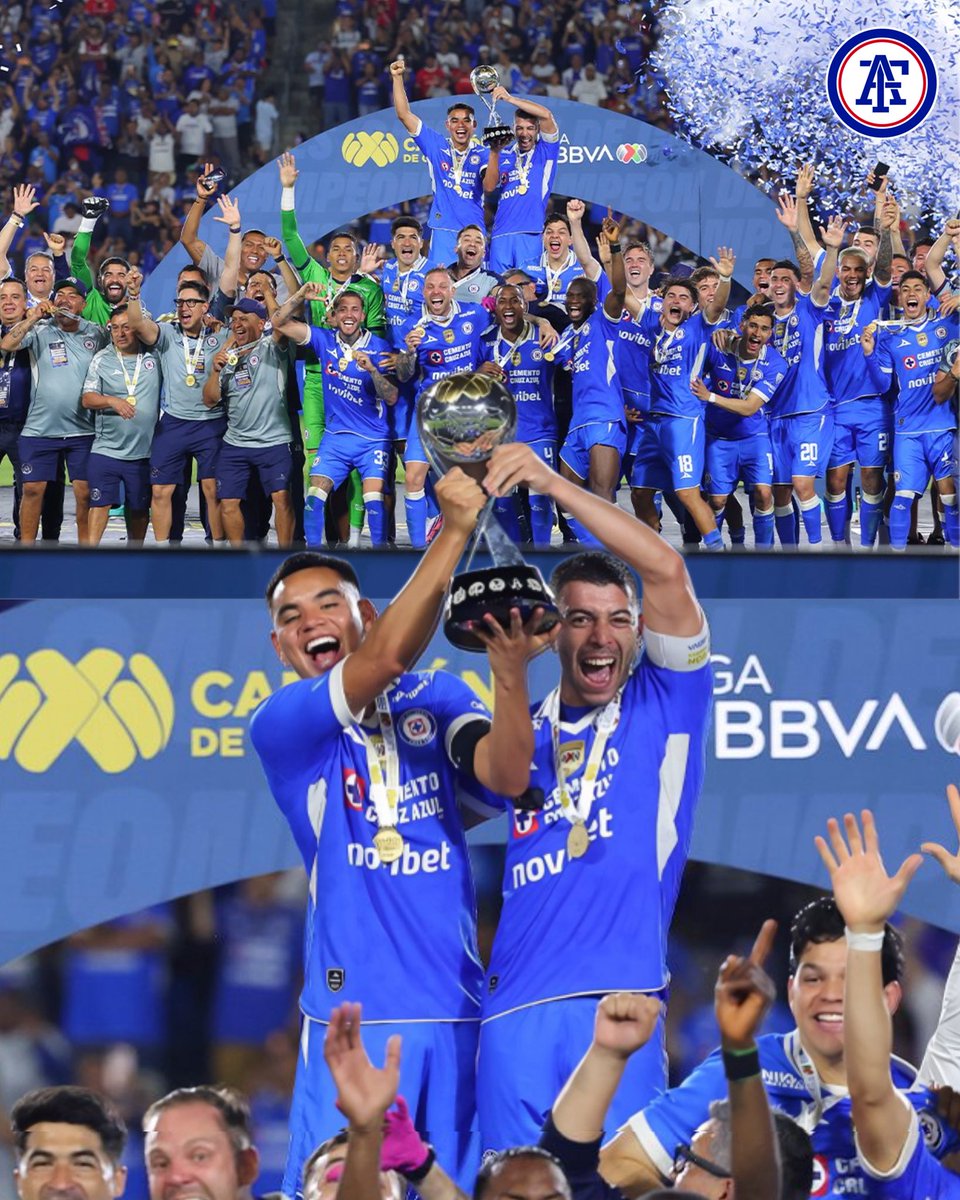 SoyFanAzul's tweet photo. ¡Cruz Azul es el CAMPEÓN de Campeones de la Liga MX! 🤩💙🏆 https://t.co/wlSSciIJYN