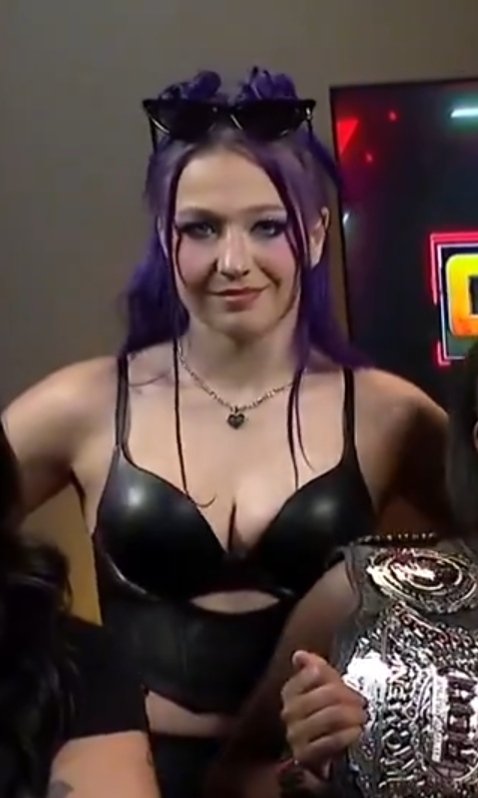 DennyHamlin101's tweet photo. Wasn't expecting to see @BillieStarkz on Collision tonight. But damn did she look good! 😍 #BillieStarkz #Spacejesus #AEW #AEWCollision #ROH https://t.co/OW8sz0fSC2