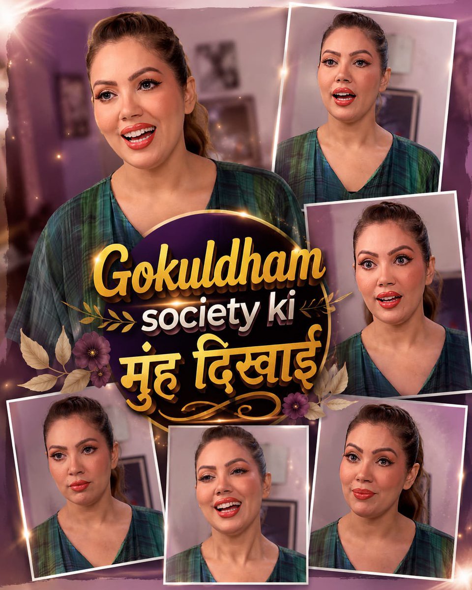 MunmunD_Plaza's tweet photo. Who wants our Beautiful #Babitaji to do 'Gokuldham society ki मुँह दिखाई'.. @moonstar4u Ma'am.. #TMKOC 
.
#MunmunDutta #EditforMunmun https://t.co/l26Yg02m6R