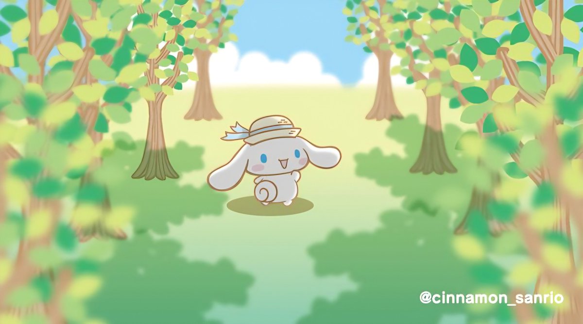 michell98447422's tweet photo. @cinnamon_sanrio シナモンくん、森の中をお散歩できるよ。木陰が日差しを遮ってくれるし、少し涼しい風も感じられるね～♪ 😊💙🌳🌿🌳🌿🌳🩵☀️ https://t.co/nRGcouu58x