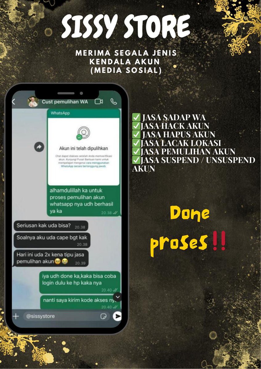 pergavangan's tweet photo. Ready Jasa Pemulihan Akun &amp; Hack Akun,Hapus Akun,Sadap Akun | Lacak Lokasi 

Facebook,Line, Tiktok, WhatsApp •ALL SOSMED 
| Terhalang kode login/A2f
| Akses hilang total/Akun di hack 
| Akun nonaktif/Terkunci 

Fast proses Full testi konsultasi wa di Bio https://t.co/OYwSylbhA1
