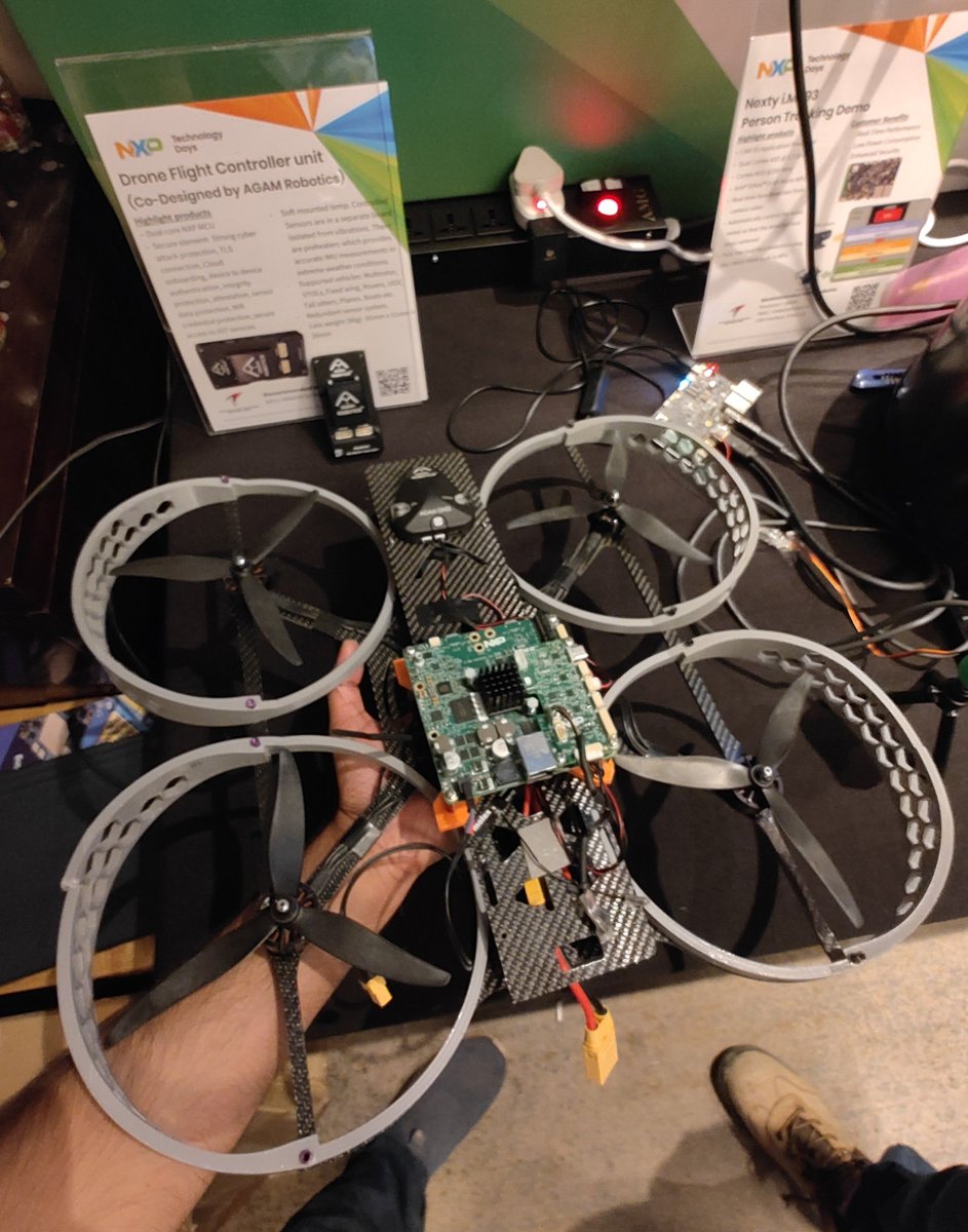 karthikRanga92's tweet photo. Tap and hold has filled our timelines but here's the glimpse to the future. 

We are building AI + Flight controllers from ground up instead of building carrier boards and calling it innovative. 
This is just the beginning of Agam Robotics getting into AI. https://t.co/ZEHZ7NiFs3