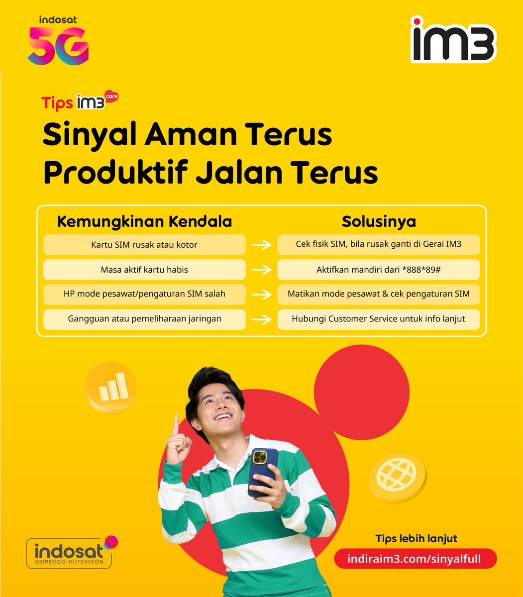 CareIM3's tweet photo. Karena kalau jaringan aman, komunikasi jadi lebih lancar jadi makin sayang 🥰😍

Yuk ikuti tips ini #SahabatBaikku💛 https://t.co/oNDlPn9r9t