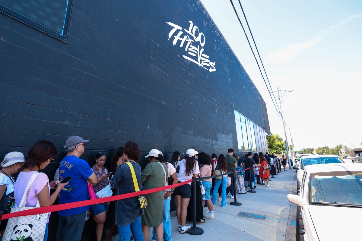 SB19Official's tweet photo. Thank you to everyone who dropped by and celebrated with us at the SB19 exclusive LA Pop-Up! 

Seeing the community come together in Los Angeles made this milestone even more meaningful.

This is only the beginning and we're excited to bring more unforgettable experiences to A'TIN around the world!

#SB19 #UySB19 🐐🇵🇭